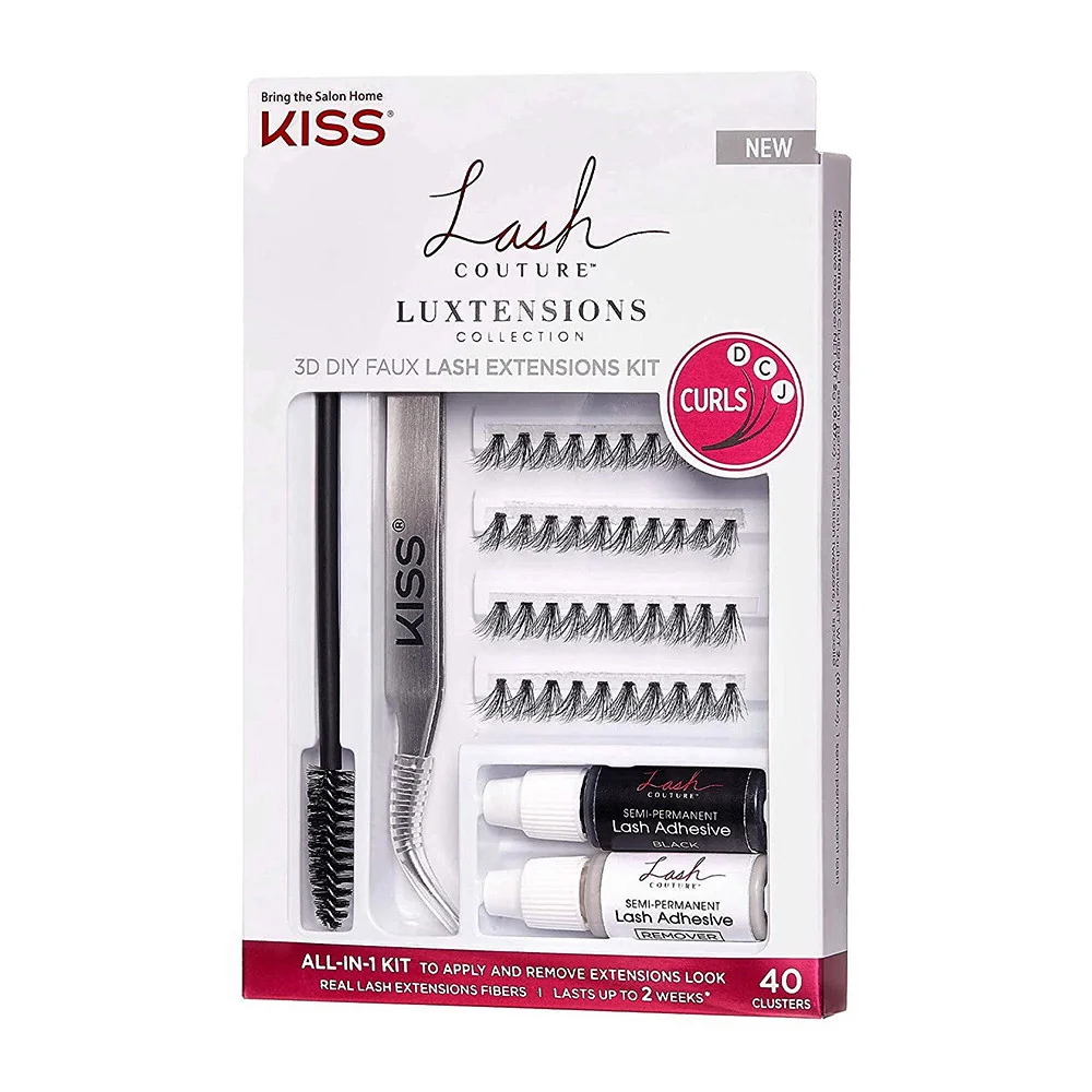 Lightweight Kiss Lash Couture Luxtension Cluster Kit 1 Ea High-End