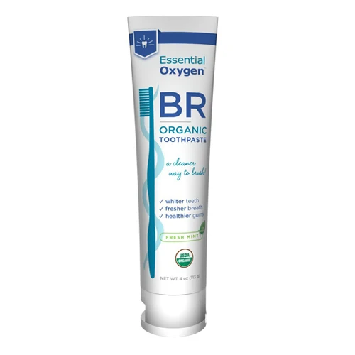 Crafted Essential Oxygen Organic BR Toothpaste Peppermint 4Oz 113g Relaxed