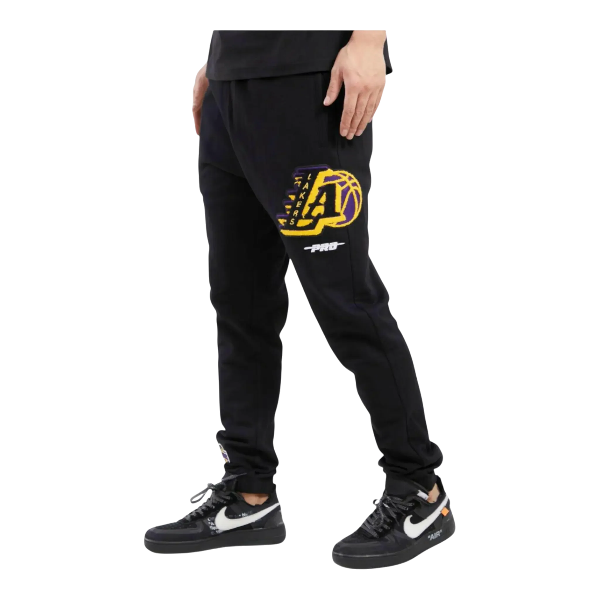 Trusted Pro Standard NBA Los Angeles Lakers Mash Up Logo Men Sweatpants Black Premium