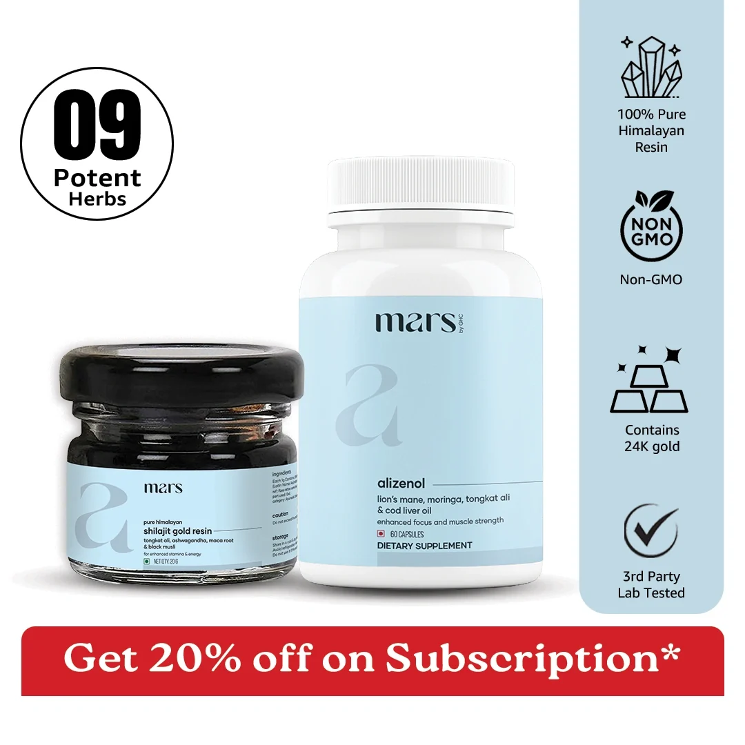 Environmentally Friendly Power Strength Combo - Powered with Shilajit Gold Ashwagandha Lionsmane and Moringa Artisan
