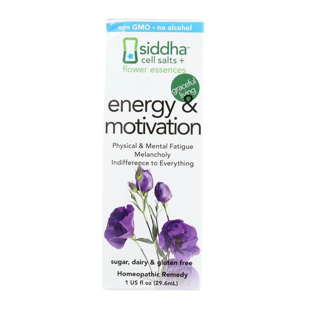 Official Siddha Cell Salts Plus Flower Essences Energy And Motivation Homeopathic Remedies 1 Oz Stylish