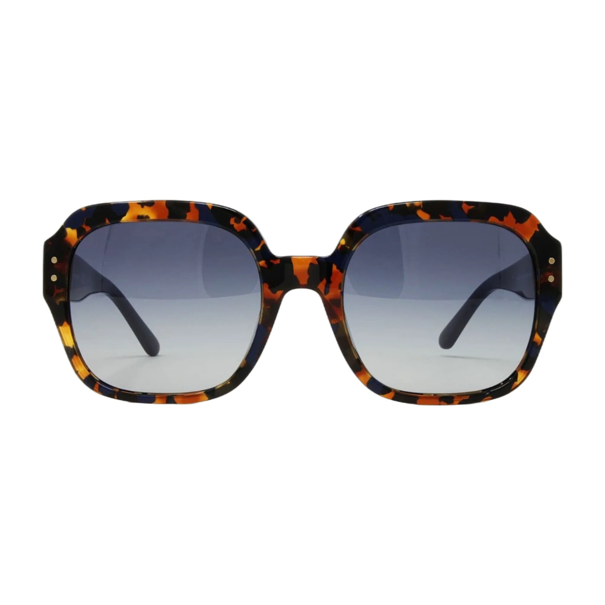 Reliable Blue Amber Tortoise Square Women's Sunglasses Selected