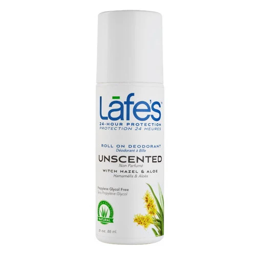 Carefully Designed Lafes Natural And Organic Deodorant Roll On Unscented - 3 Oz Exceptional
