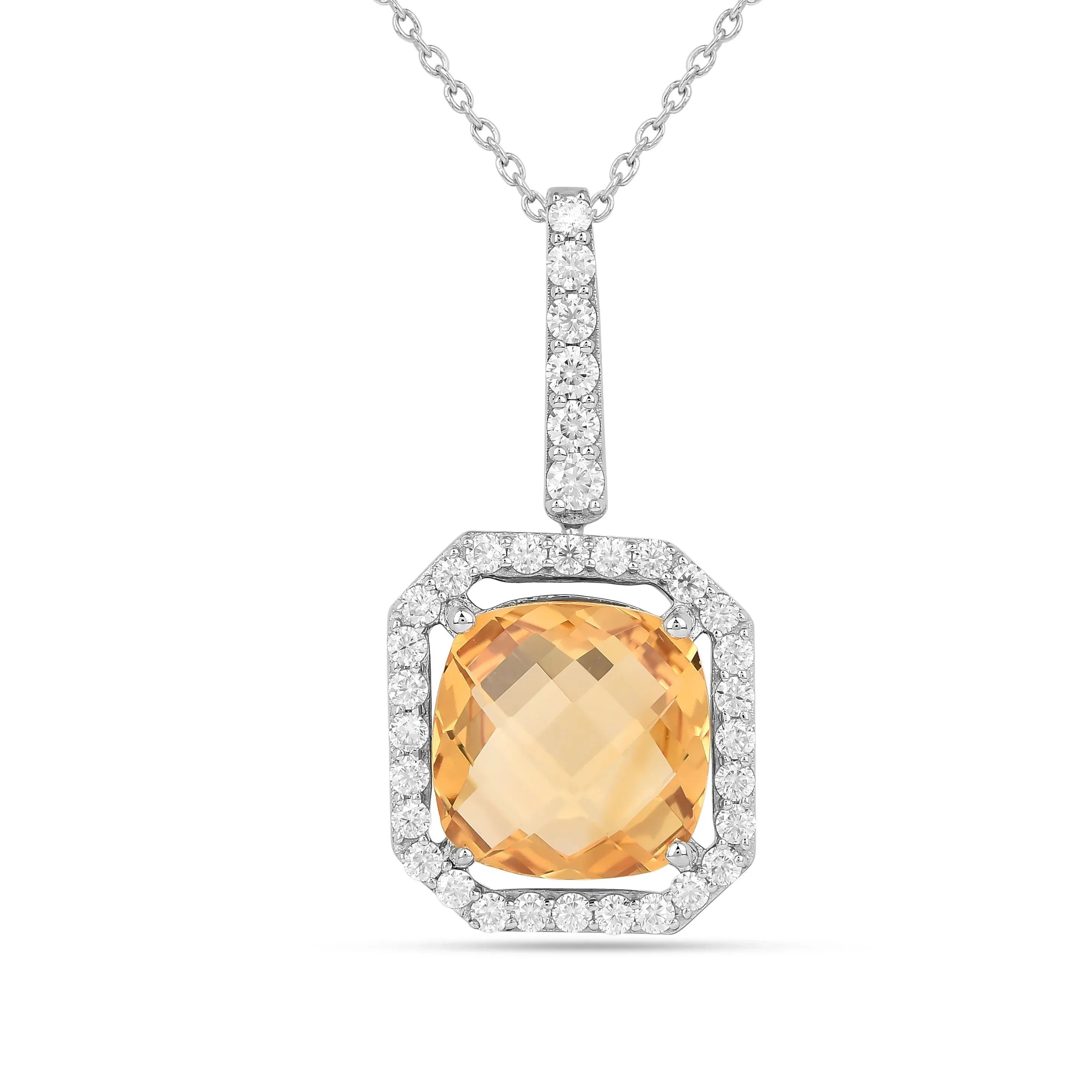 Next-Generation Natural Yellow Briolette Cut Citrine Pendant Necklace Expertly Made