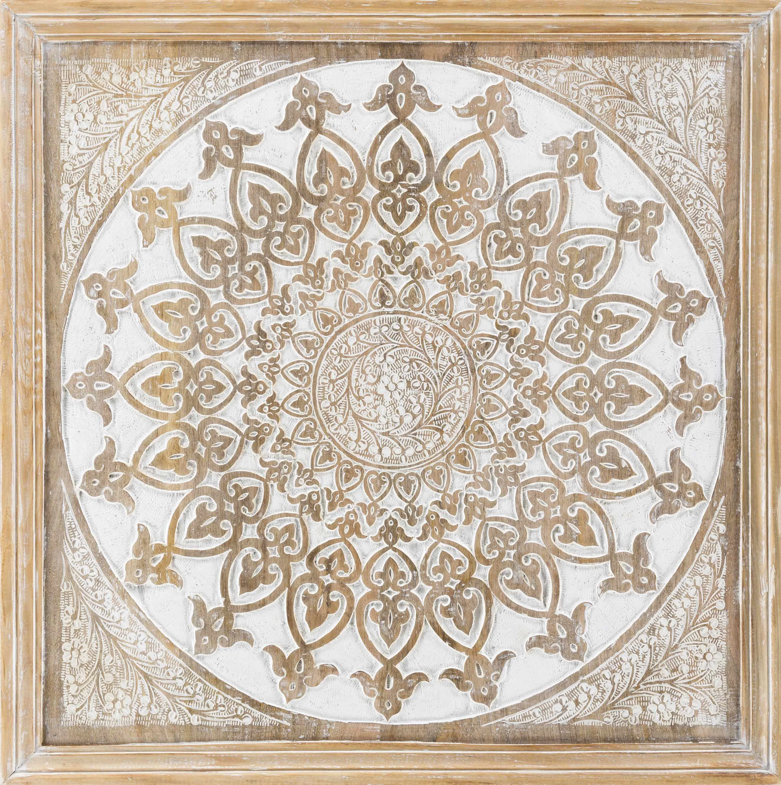 Fast Boerne Traditional Pattern Wooden Wall Art Decor - Secure