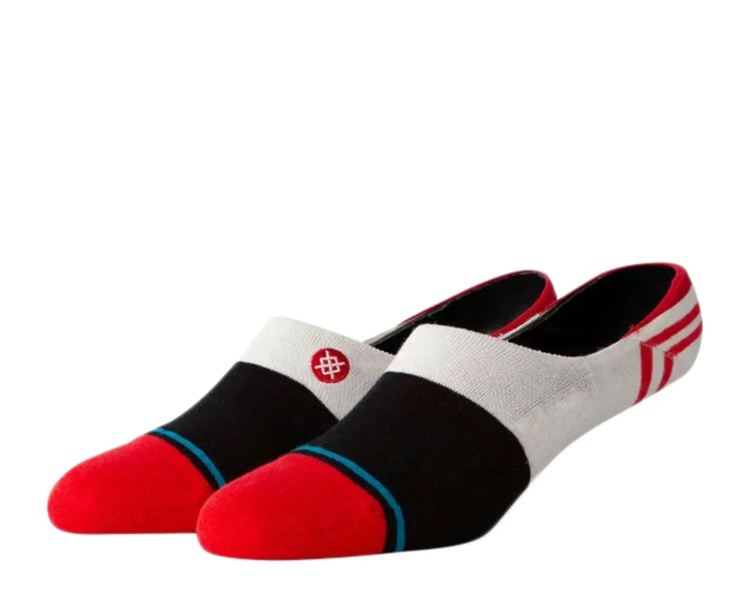 Trendy Stance Gamut 2 No Show Men Socks Red Black White Certified