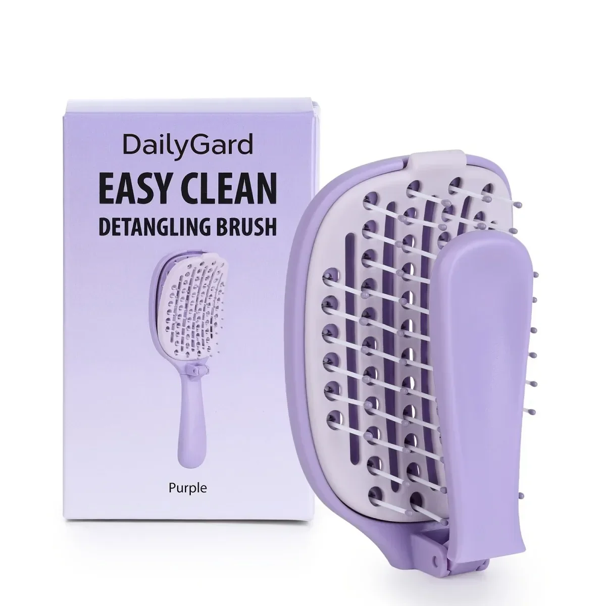 Next-Generation Foldable Self-Clean Detangler Brush High-Performance