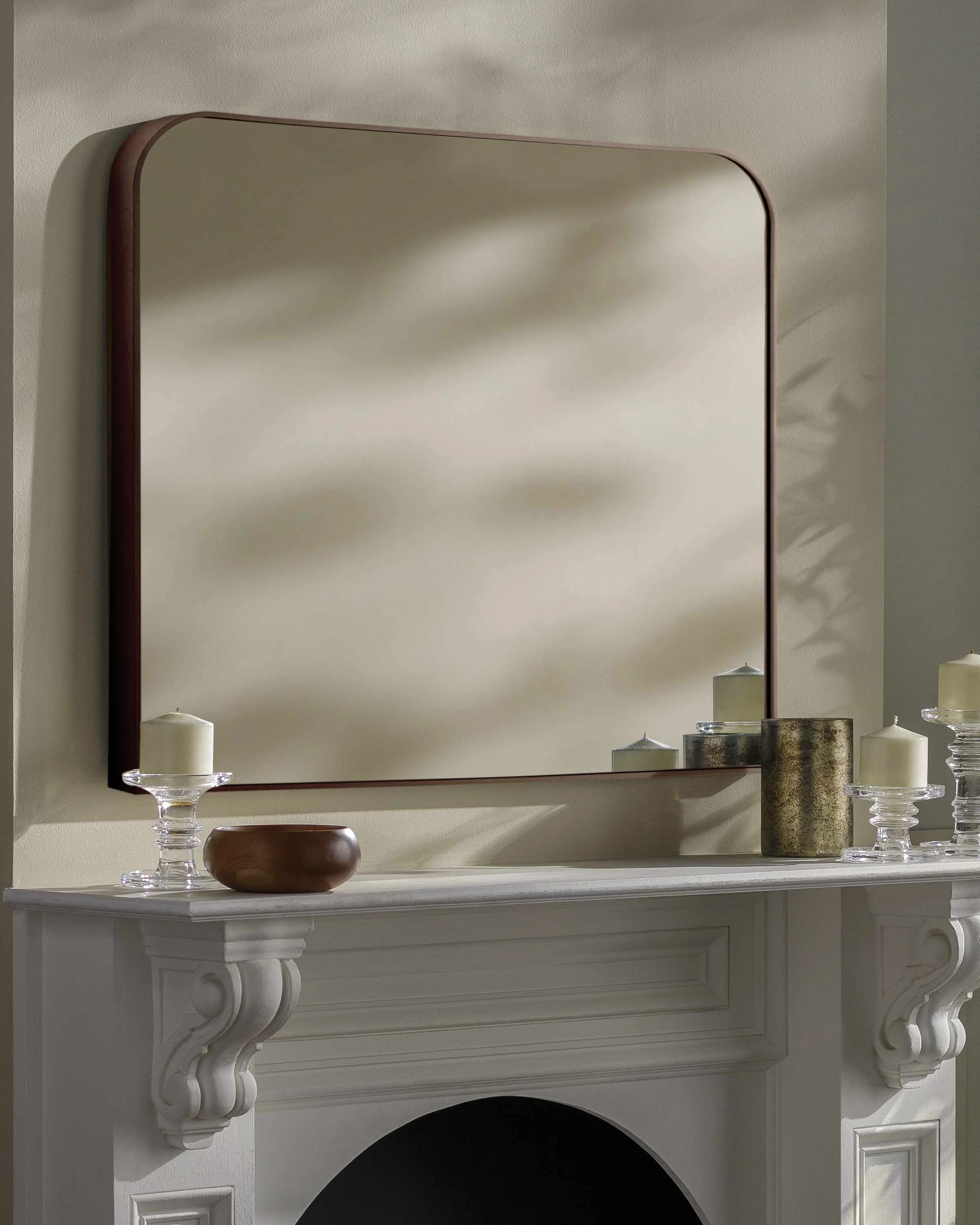 World-Class Grimisuat Dark Brown Mirror Innovative