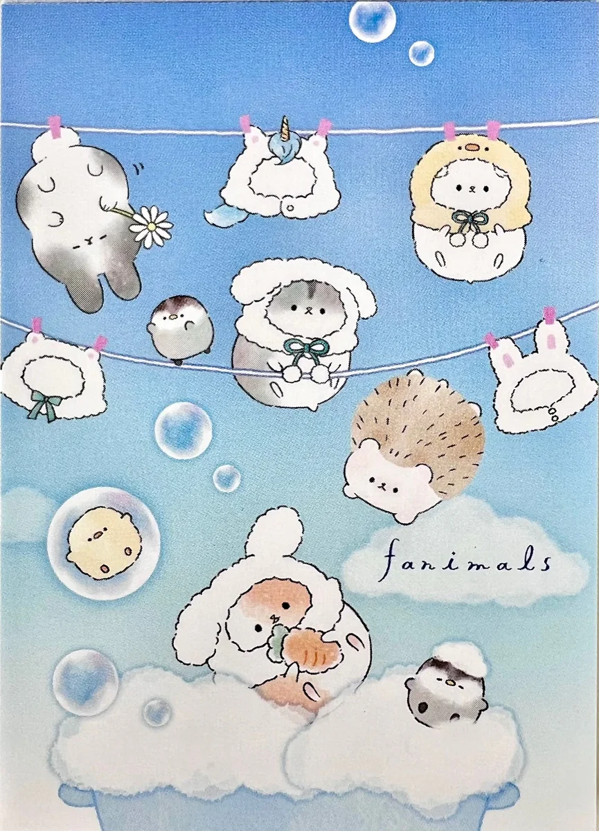Soft Mini Notepad Animal Laundry Responsible