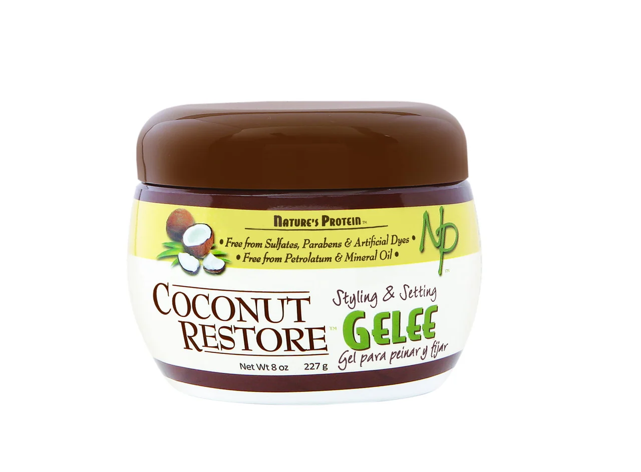 Classic Natures Protein Coconut Restore Styling and Setting Hair Gelee 8 Oz World-Class