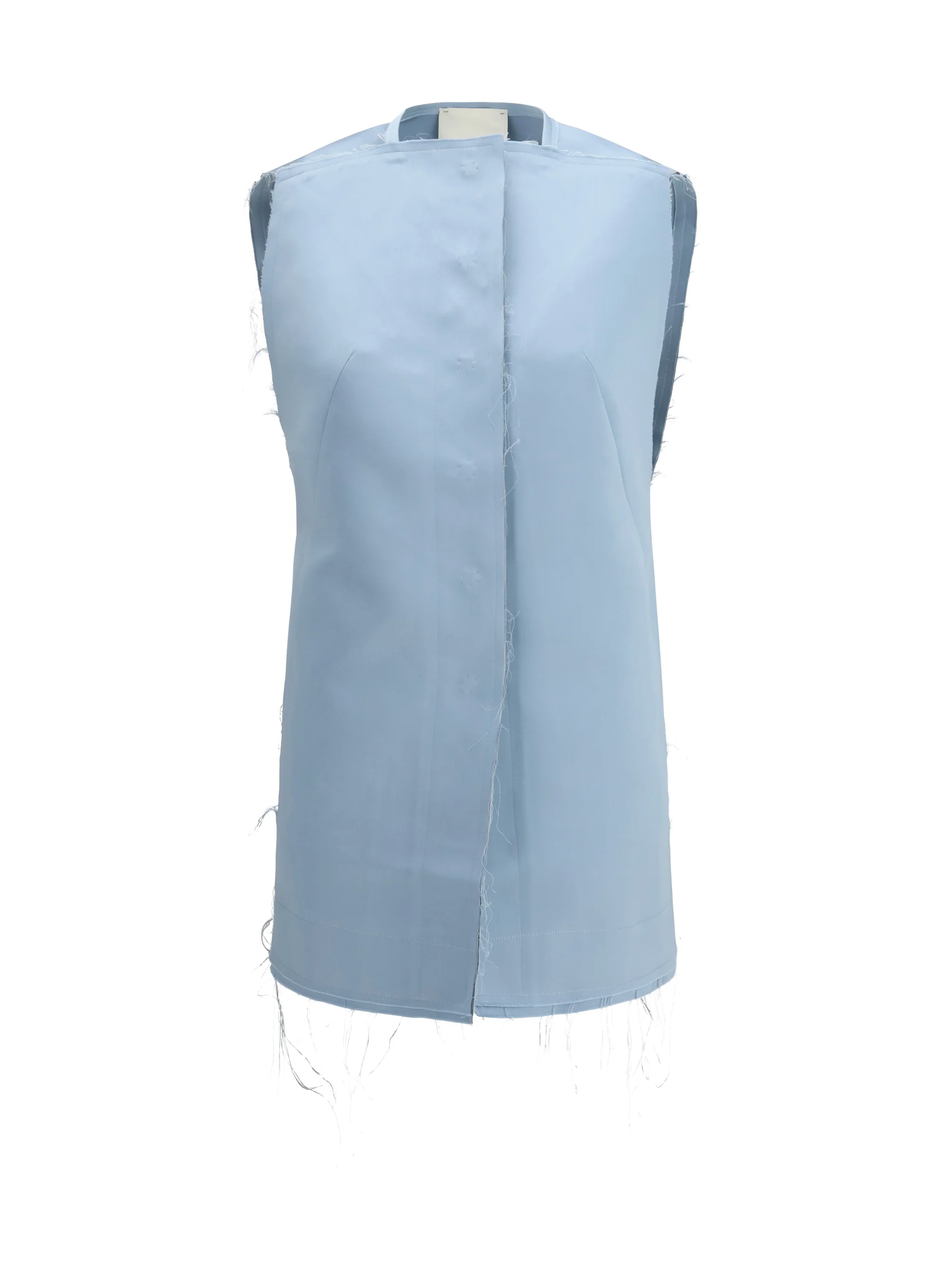 Fine Crafted Dress Sleeveless Blue Eco-Friendly