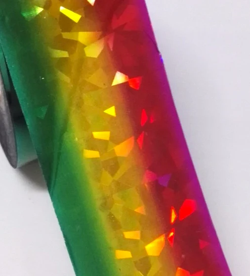 Fashionable Yellow Red Green Shreds Foil 34 Optimized