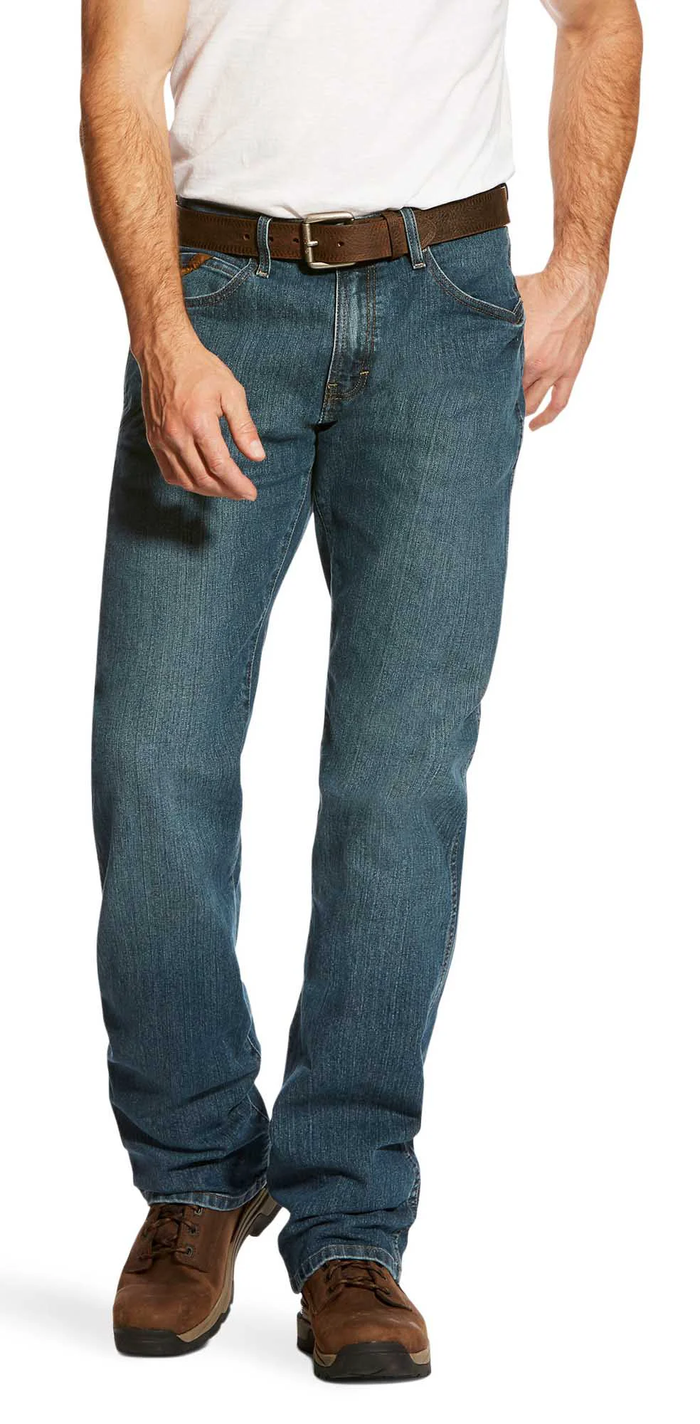Proven Ariat Men's Rebar M4 Relaxed DuraStretch Basic Boot Cut Jean Authentic