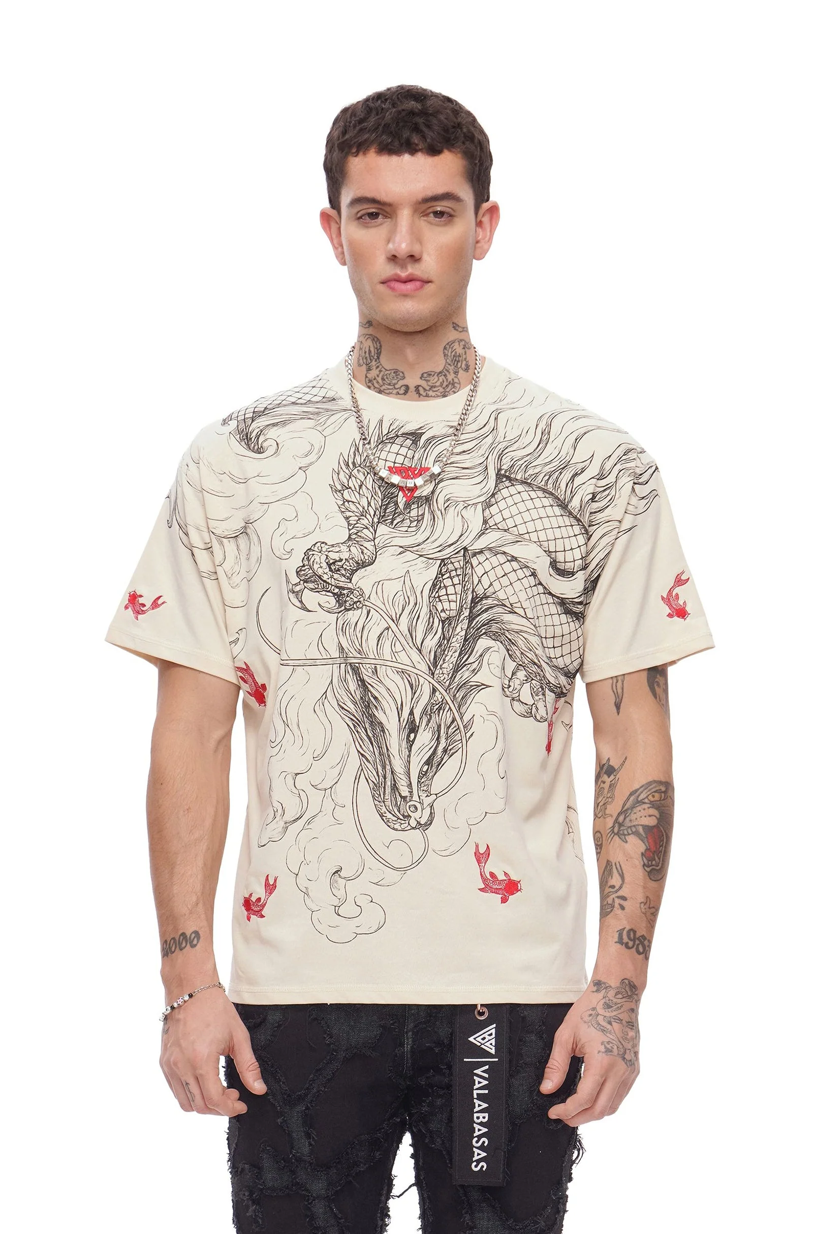 Official Valabasas Mythic Flow Tee - Beige Prestigious