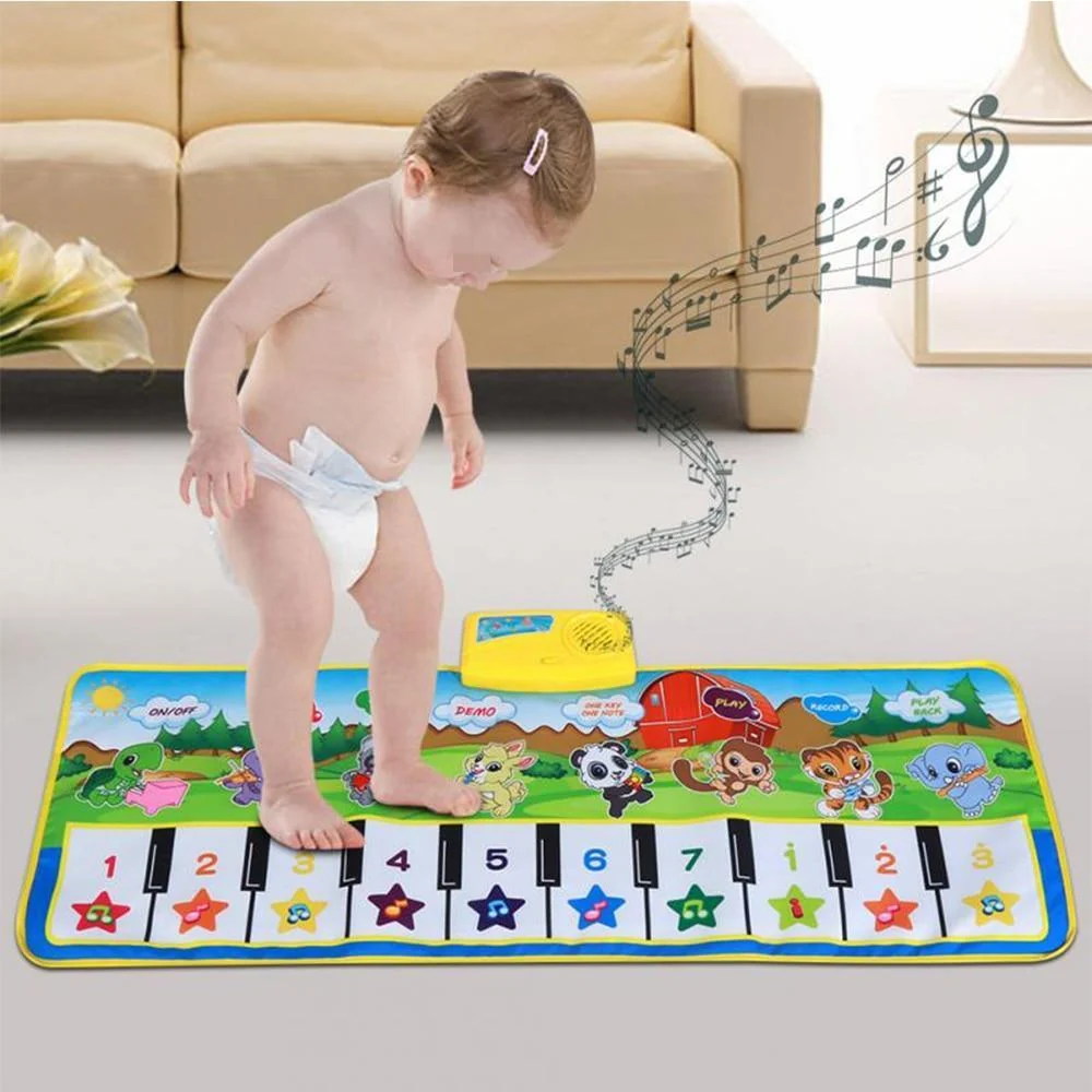 Certified Baby Music Play Carpet Mat Children Kids Crawling Piano Carpet Educational Musical Toy For Kids Quality