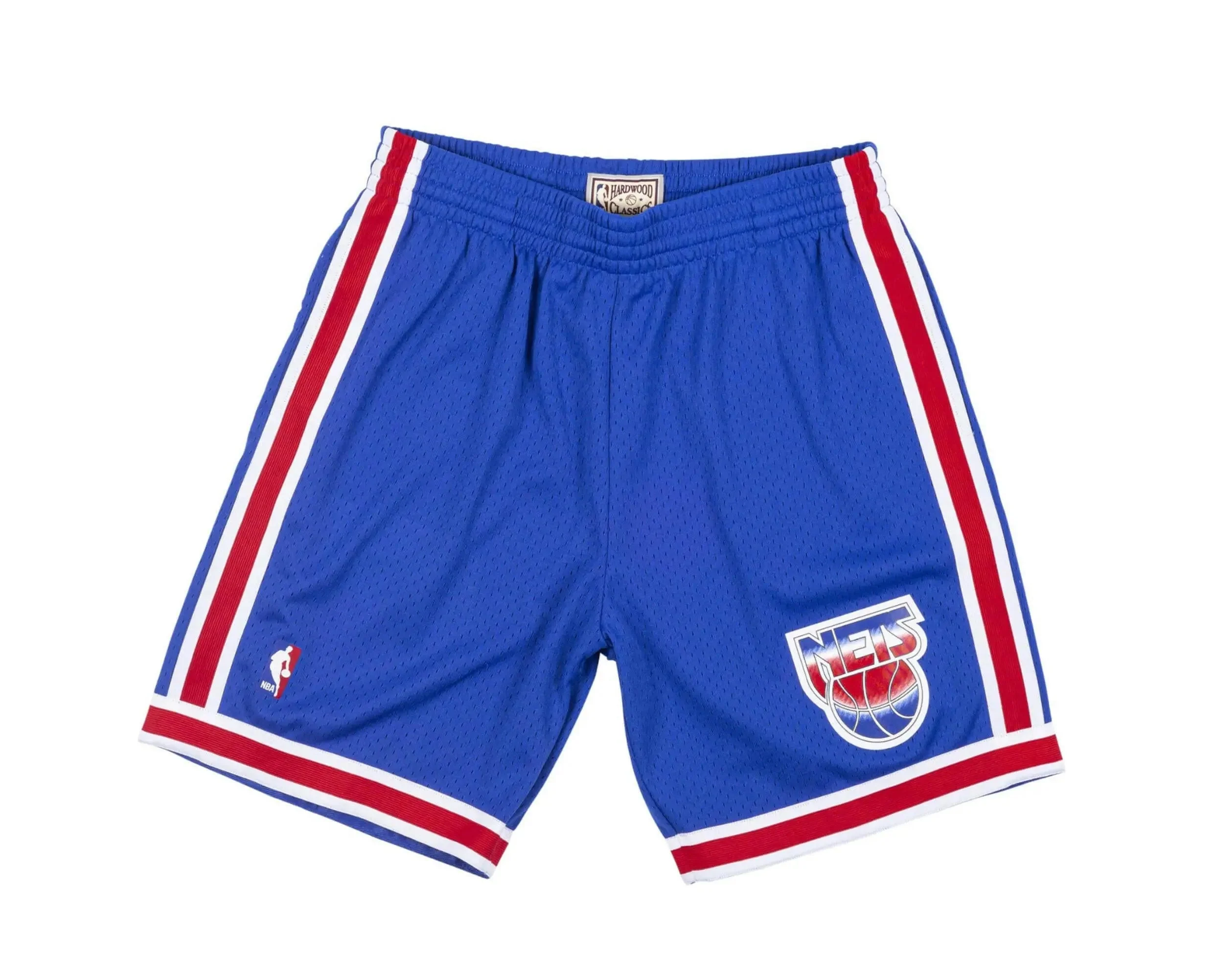 Long-Lasting Mitchell Ness Swingman New Jersey Nets Road 1993-94 Men Shorts Royal Blue White Red Professional